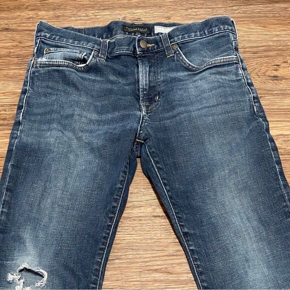 Aeropostale Men's Straight Leg Distressed Jeans Blue Size 32 x 32 - Picture 2 of 15